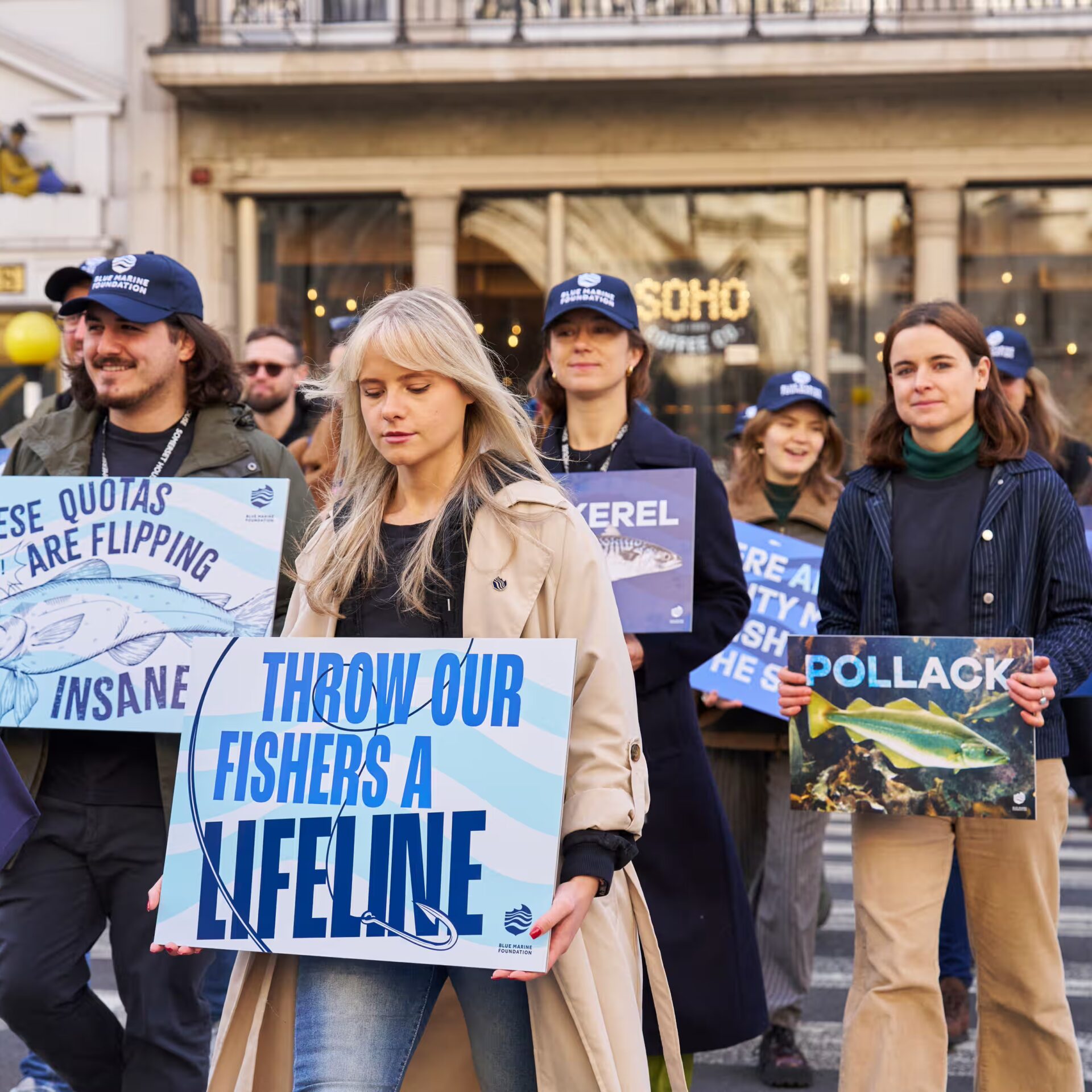 Supporters of Blue Marine Foundation’s case against Defra quotas