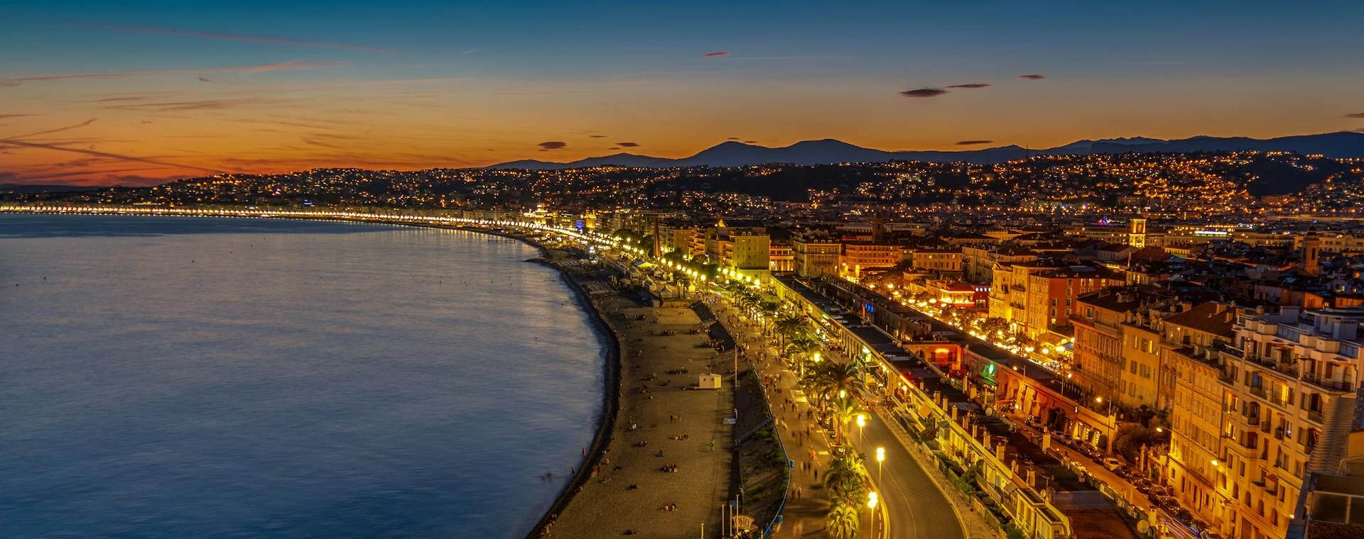 Nice coastline at sunset